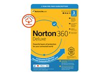 Norton 360 Deluxe - subscription licence (1 year) - 3 devices