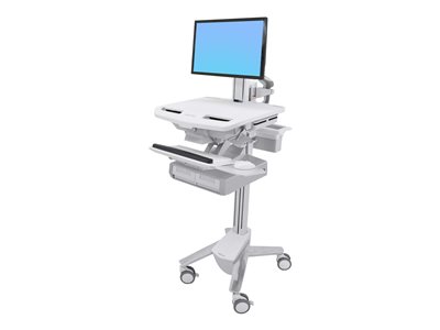 Ergotron StyleView Cart with LCD Pivot, 2 Drawers Cart open architecture 