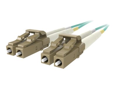 Belkin 2M Fiber Optic Cable; 10GB Aqua Multimode LC/LC Duplex, 50/125 OM3
