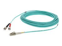 AddOn 30m LC to ST OM3 Aqua Patch Cable