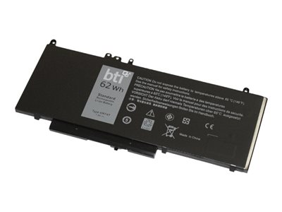 BTI 451-BBTW-BTI - Notebook battery (equivalent to: Dell FN7FY, Dell 451-BBTX, Dell 451-BBTW, Dell 0C1P4, Dell 6MT4T, Dell 7V69Y, Dell 451-BBUN, Dell 451-BBUQ, Dell 535NC, Dell HK6DV, Dell JCDHY, Dell K3JK9, Dell NR1DY, Dell TXF9M, Dell 451-BBUP)