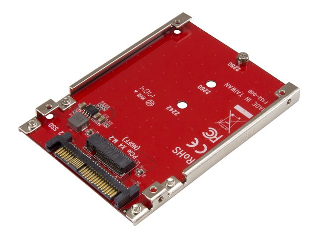 Image of StarTech.com M.2. PCI-e NVMe to U.2 (SFF-8639) Adapter - Not Compatible with SATA Drives or SAS Controllers - For M.2 PCIe NVMe SSDs - PCIe M.2 Drive to U.2 Host Adapter - M2 SSD Converter (U2M2E125) - interface adapter - M.2 Card - U.2