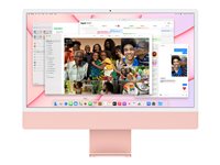 Apple iMac with 4.5K Retina display - All-in-one - M1 - RAM 8 GB - SSD 256 GB - M1 7-core GPU - WLAN: Bluetooth 5.0, 802.11a/b/g/n/ac/ax - macOS Monterey 12.0 - monitor: LED 24" 4480 x 2520 (4.5K) - keyboard: UK - pink