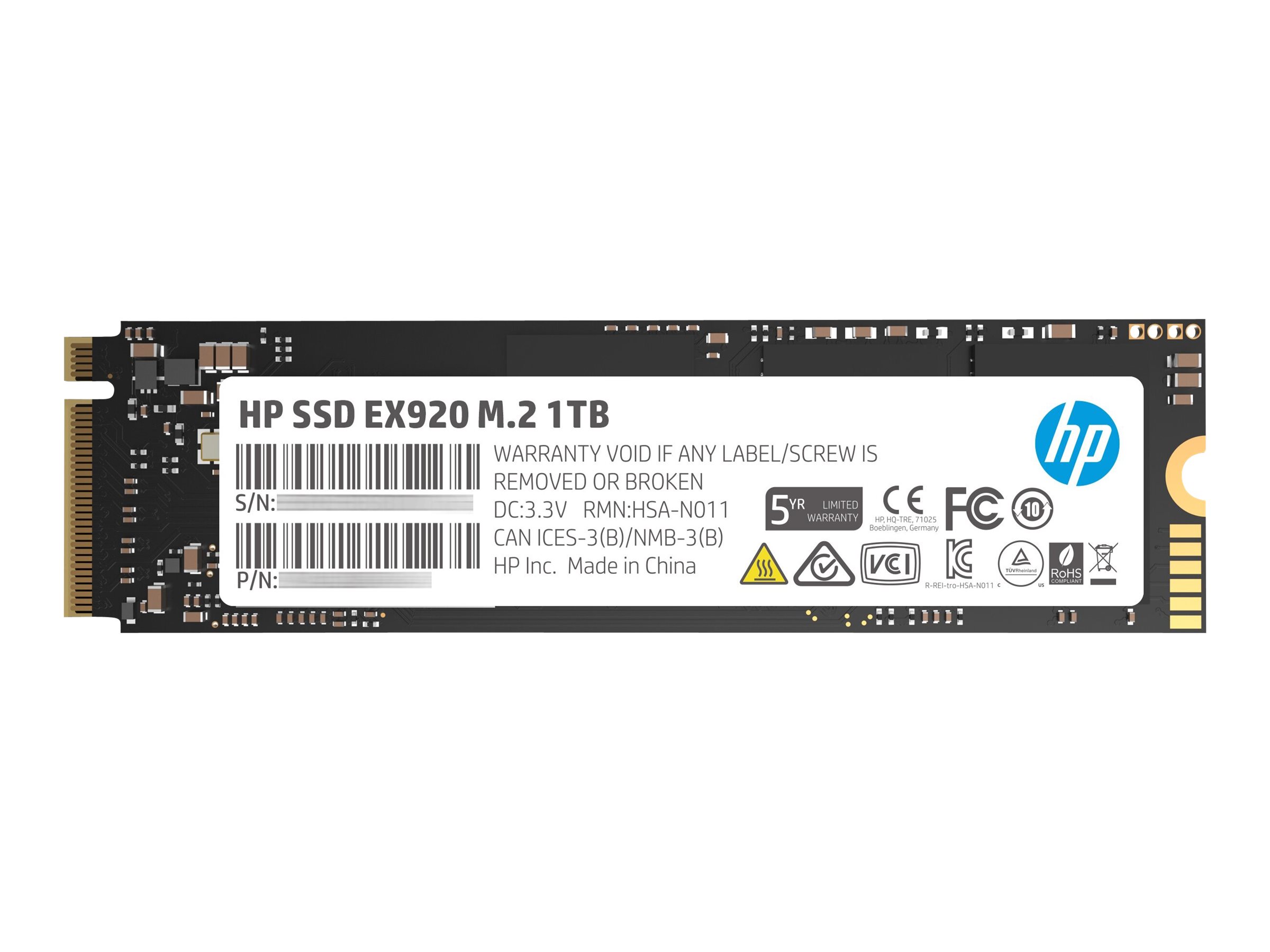 HP Dysk SSD EX920 1TB M.2 PCIe Gen3 x4 NVMe 3200/1800 MB/s