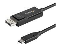 StarTech.com 24 pin USB-C han (input) -> 20 pin DisplayPort hun (output) 1 m Sort