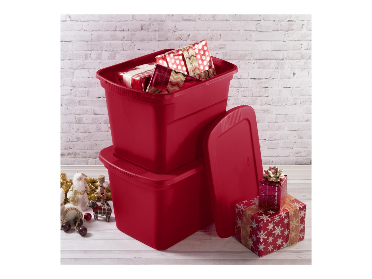 Sterilite Storage Box 68L Rocket Red