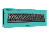 LOGI K120 Corded Keyboard black FRA