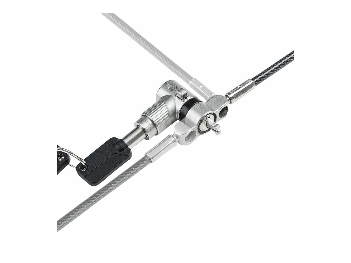 StarTech.com 3-in-1 Laptop Lock Compatible w/Noble Wedge/Nano/K-Slot - bezpečnostní kabelový zámek - kompatibilní s TAA – foto 7