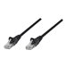 Network Patch Cable, Cat6A, 20m, Black, Copper, S/
