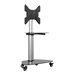 Eaton Tripp Lite Series Premier Rolling TV Cart for 32 to 55 Displays, Black Glass Base and Shelf, Locking Casters