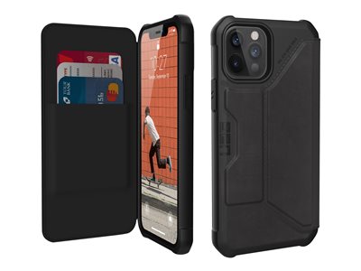 UAG Rugged Case for iPhone 12/12 Pro 5G [6.1-inch] Metropolis Leather Black 