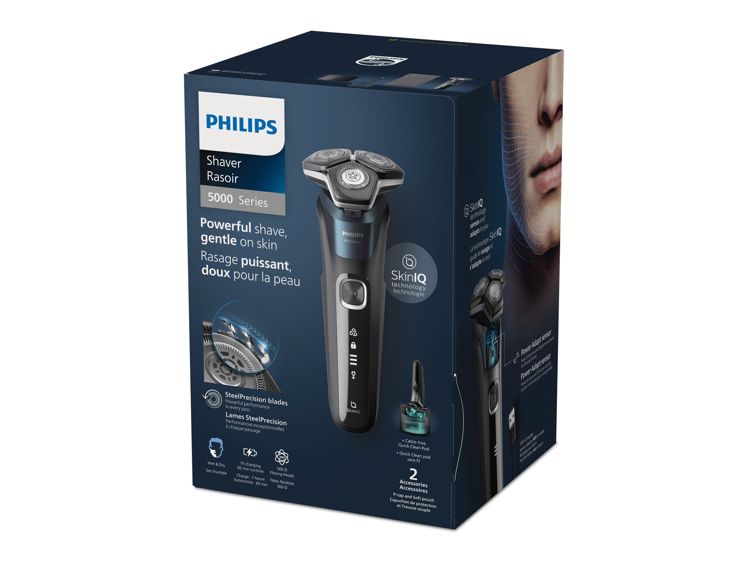 Philips 5000 Series Cordless Shaver - Electric Blue - S5889/60