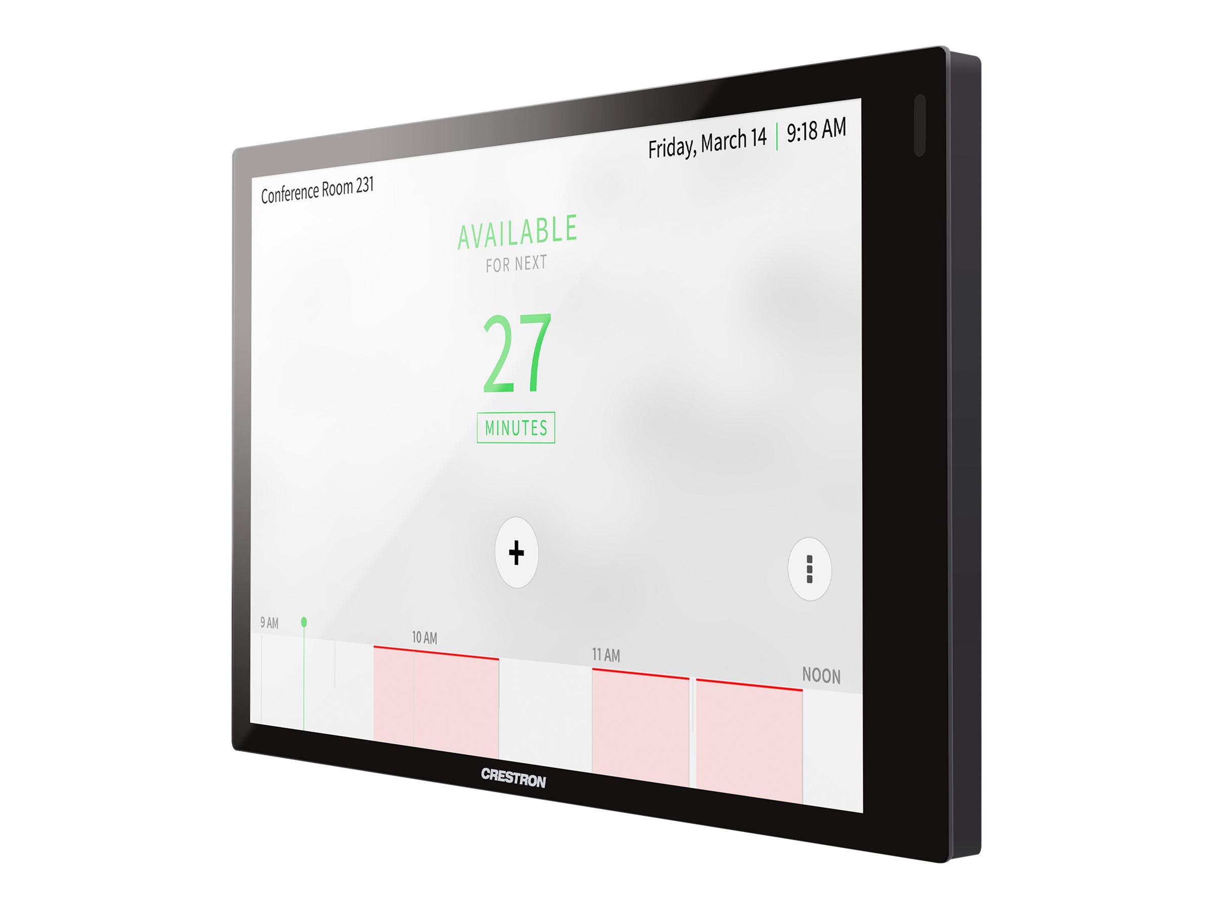 7 in. Room Scheduling Touch Screen, Bl