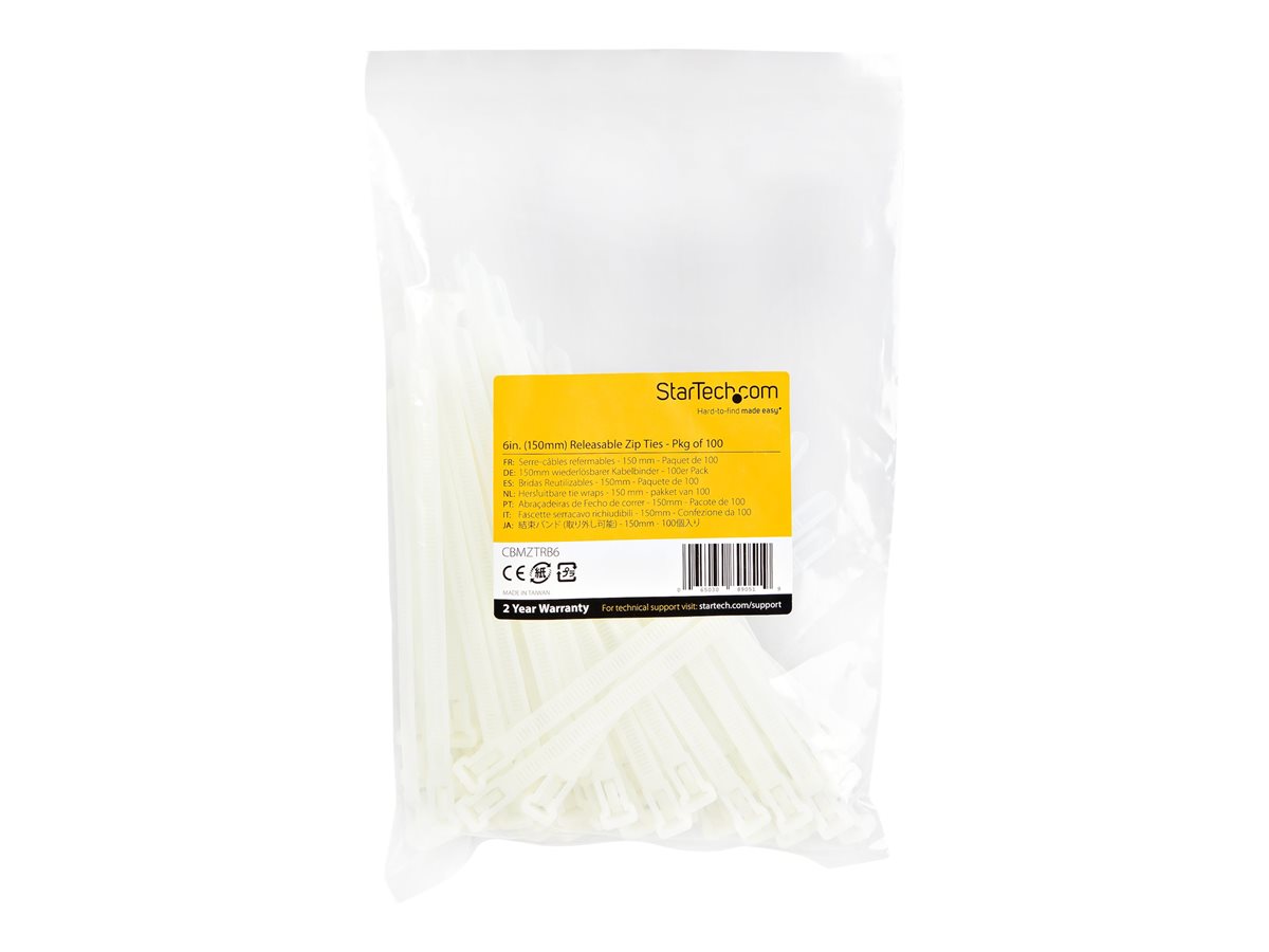 6  Reusable Cable Ties Nylon 100 Pack – foto 2