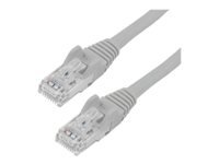 StarTech.com 50ft CAT6 Ethernet Cable, 10 Gigabit Snagless RJ45 650MHz 100W PoE Patch Cord, CAT 6 10GbE UTP Network Cable w/Strain Relief, Gray, Fluke Tested/Wiring is UL Certified/TIA - Category 6 - 24AWG (N6PATCH50GR)