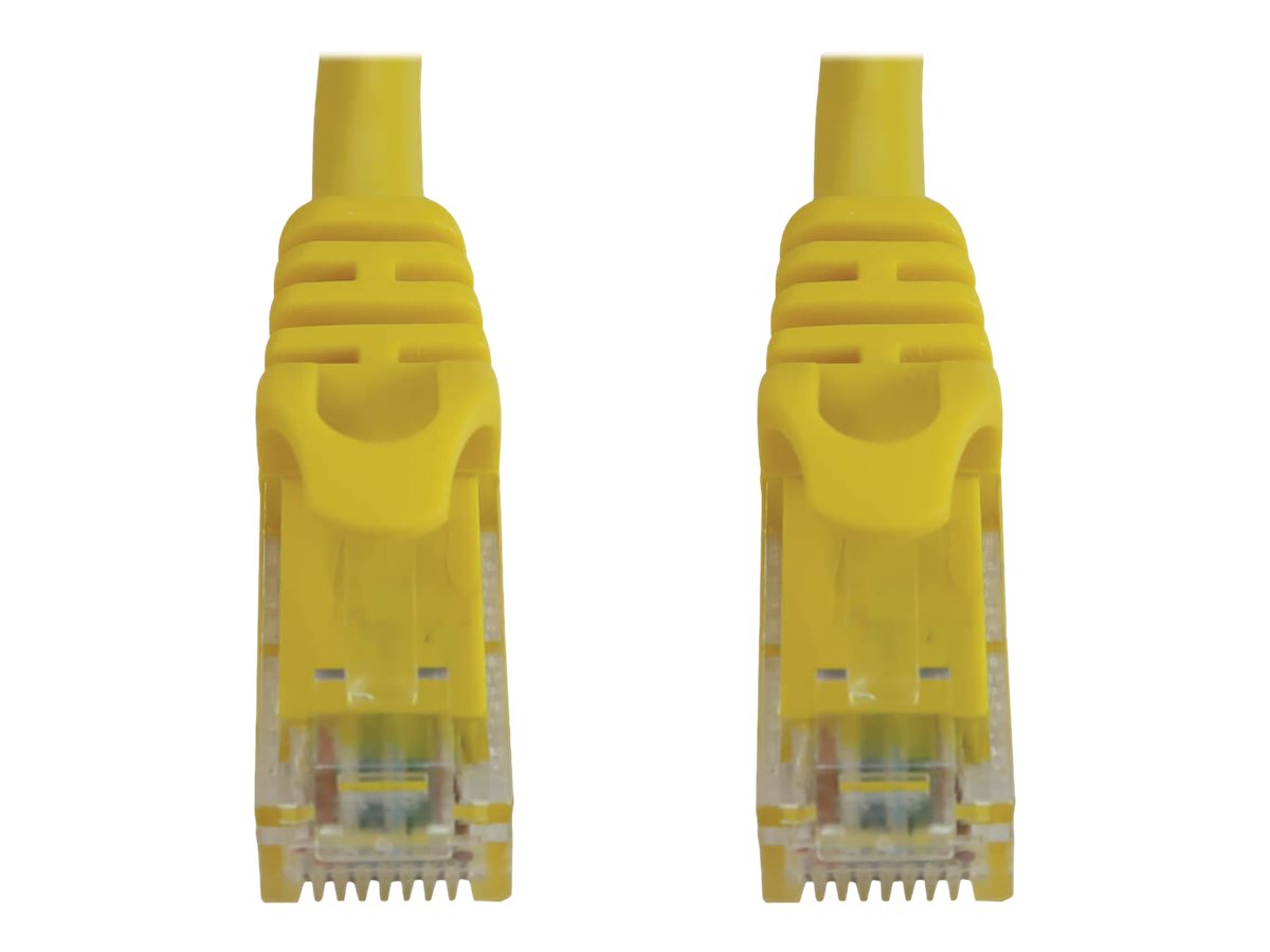 Tripp Lite Cat6a 10G Snagless Molded UTP Ethernet Cable (RJ45 M/M), PoE, Yellow, 15 ft. (4.6 m) - network cable...