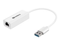 Sandberg Netværksadapter SuperSpeed USB 3.0 1Gbps Kabling