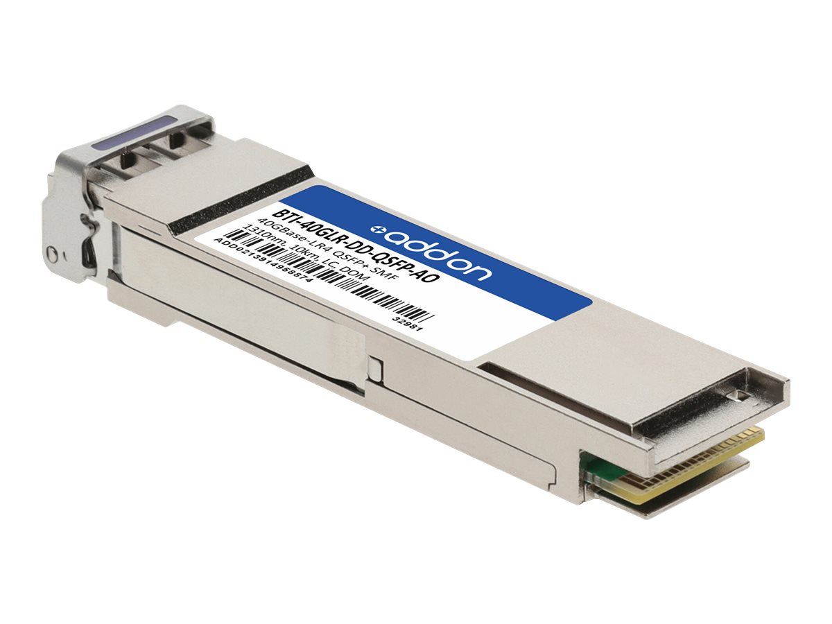 AddOn - QSFP+ transceiver module (equivalent to: Juniper BTI-40GLR-DD-QSFP)