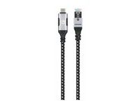 Manhattan network cable - 2 m - black, silver