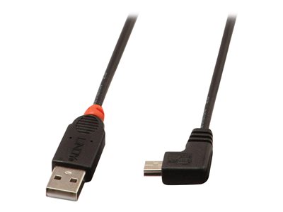 LINDY USB 2.0 Kabel Typ A/Mini-B 90° gewinkelt M/M 2m - 31972