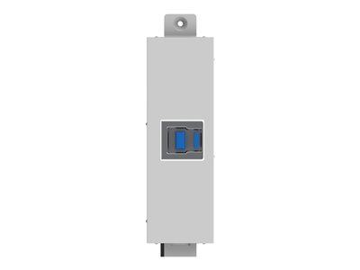 VISION Techconnect Modulare AV-Frontplatte - 30 JAHRE GARANTIE - USB-B-Anschluss (an der Vorderseite) auf A-Modul - Buchse vom Typ "A" an der Rückseite und quadratische Buchse vom Typ B an der Vorderseite - USB 3.0, abwärtskompatibel mit 2.0 - nutzt