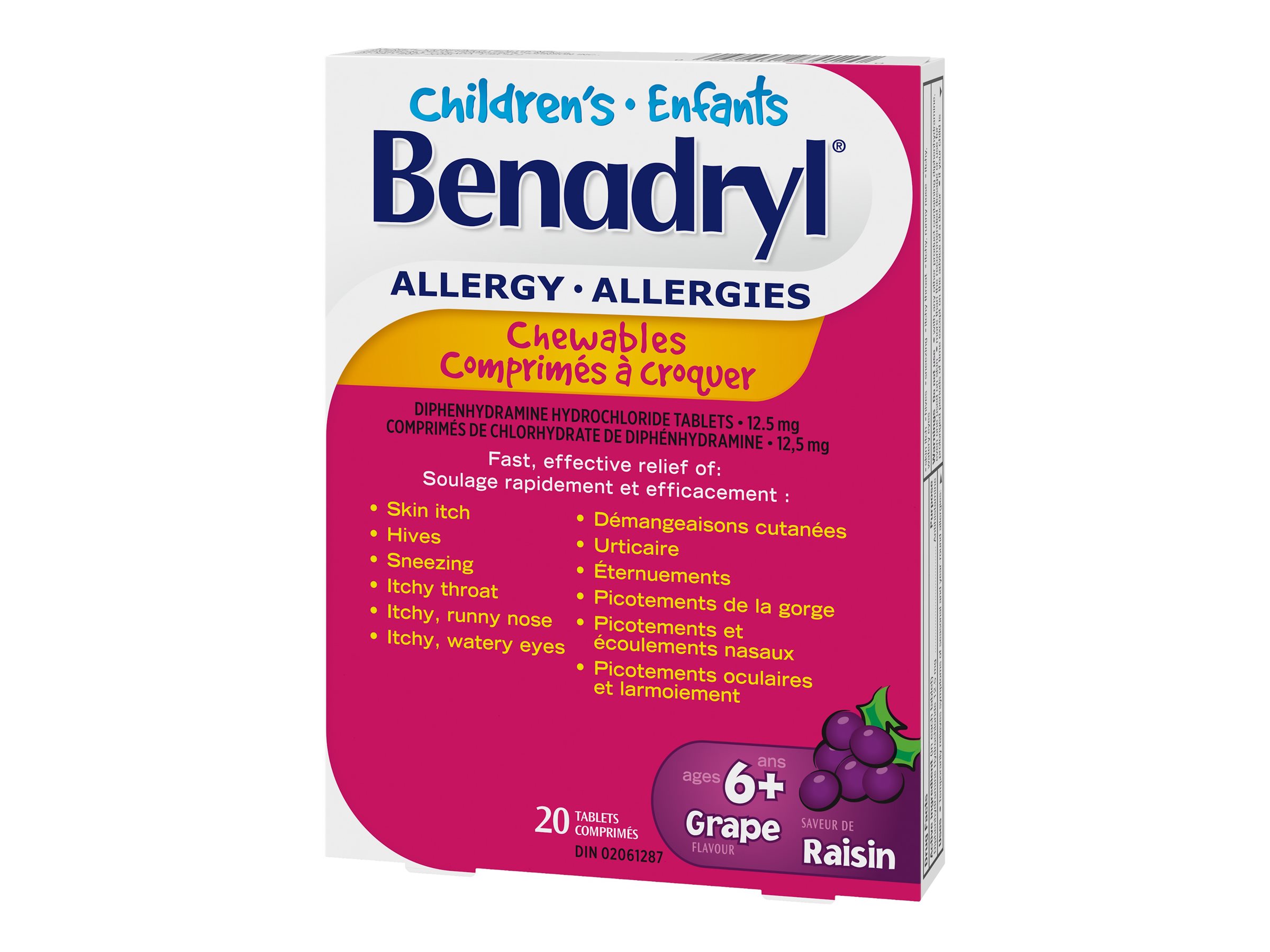 Benadryl Children's Allergy Chewable Tablets - 20's