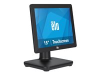 EloPOS System i3 - With I/O Hub Stand - all-in-one - 1 x Core i3 8100T / 3.1 GHz - RAM 4 GB - SSD 128 GB - UHD Graphics 630 - GigE - WLAN: 802.11a/b/g/n/ac, Bluetooth 5.0 - Win 10 IoT Enterprise LTSB 64-bit - monitor: LED 15" 1024 x 768 (XGA) touchscreen - black