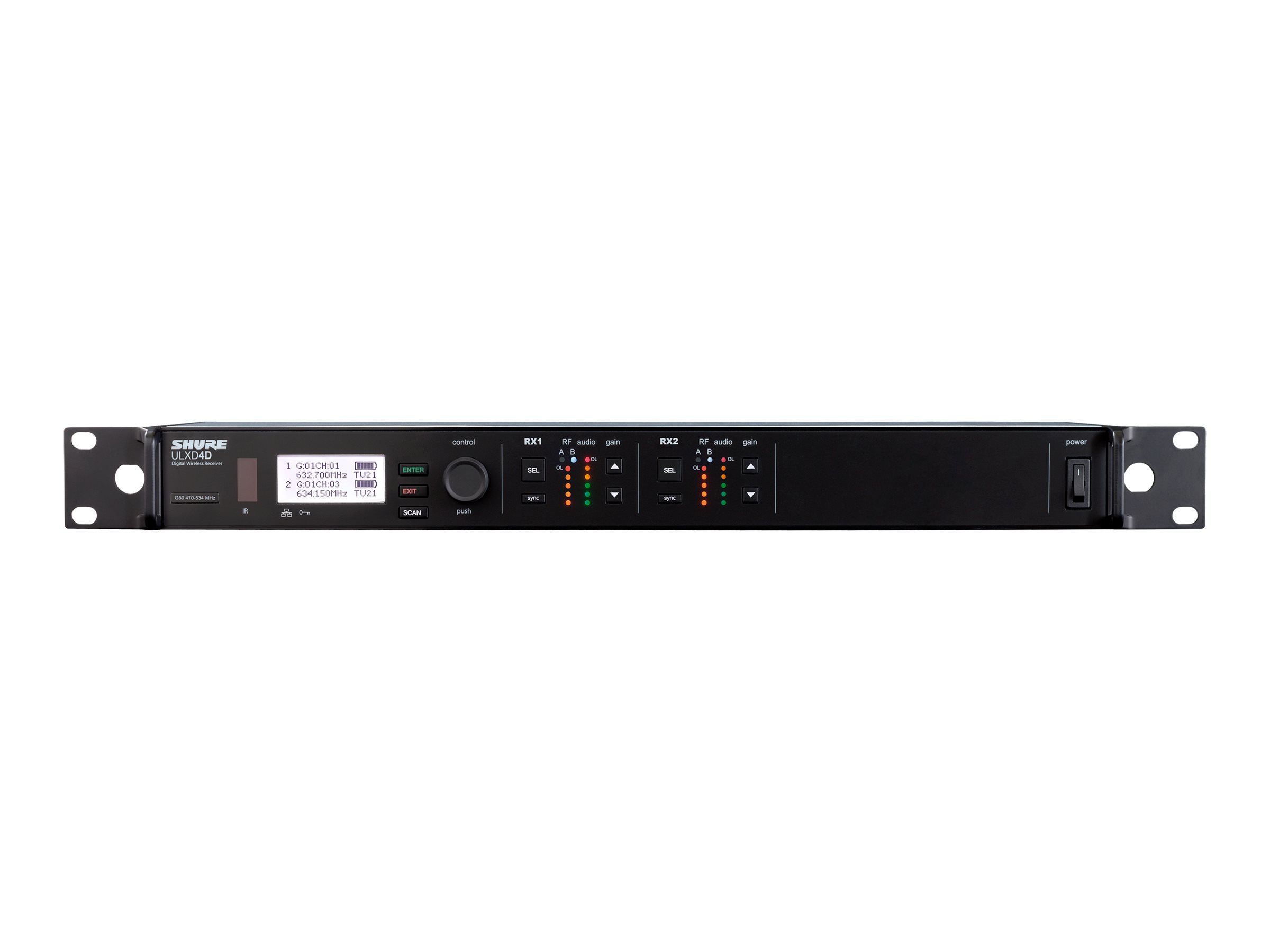 Shure ULXD4D - Receiver for wireless microphone system