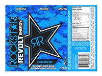Rockstar Caffeinated Energy Drink - Killer Blue Raz - 473ml