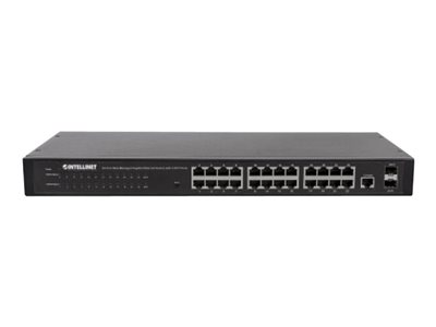 INTELLINET Switch 24x GE Web-Managed Rackmount 2x SFP