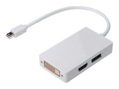 DIGITUS Mini DisplayPort Adapter-DisplayPort,HDMI+DVI,0,2m,w