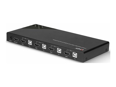 LINDY 4 Port HDMI 18G USB 2.0 Audio KVM, LINDY 32810 32810 (BILD5)