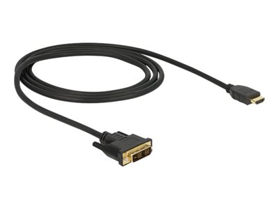 DELOCK Kabel DVI 18+1 St > HDMI-A St 1.0m schwarz - 85582