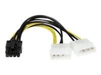 StarTech.com 6in LP4 to 8 Pin PCI Express Video Card Power Cable Adapter - lp4 to PCI express - molex to 8 pin PCIe (LP4PCIEX