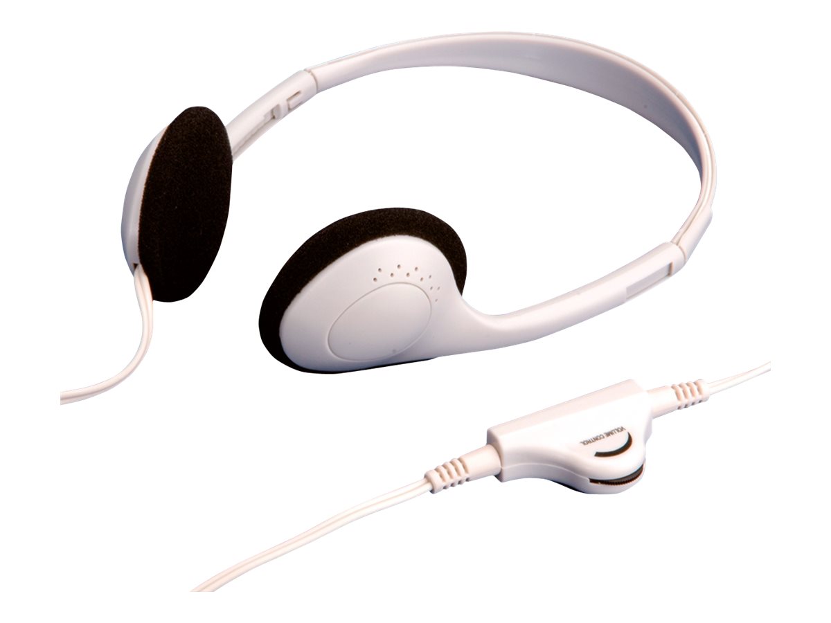 VALUE Stereo Kopfhörer mit Lautstärkeregler grau