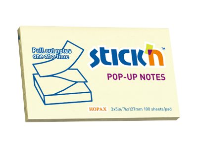 Stickn Pop Up Notes 76 X 127 Mm 1200 Sheets 12 X 100