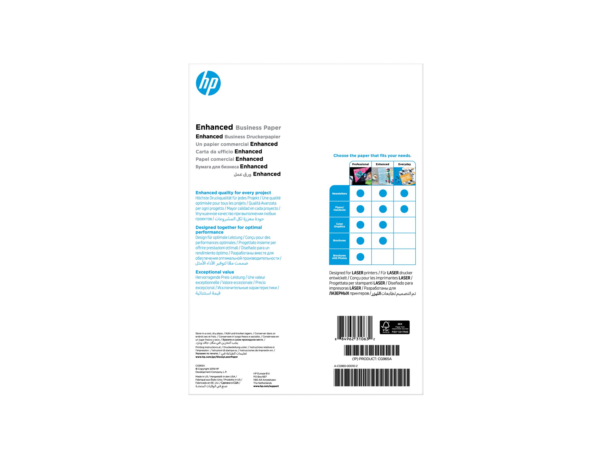 HP PROFESSIONAL GLOSSY LASER PA