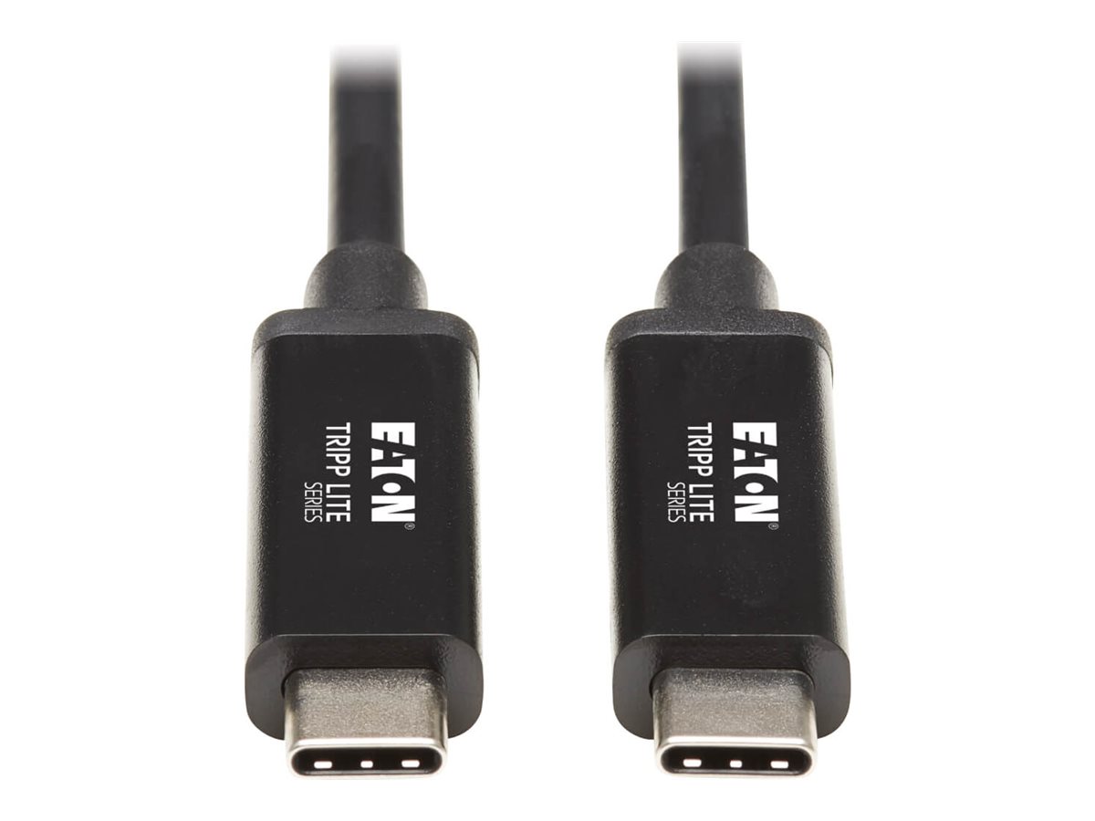 Eaton Tripp Lite Series Thunderbolt 3 Cable 40 Gbps Active 5A 100W PD 4K USB C M/M 1M Black