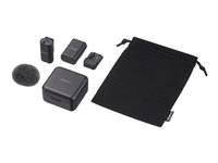 Sony ECM-W3S Trådløst mikrofonsystem Trådløs Kabling -20dBFS Mono Omni-directional Sort