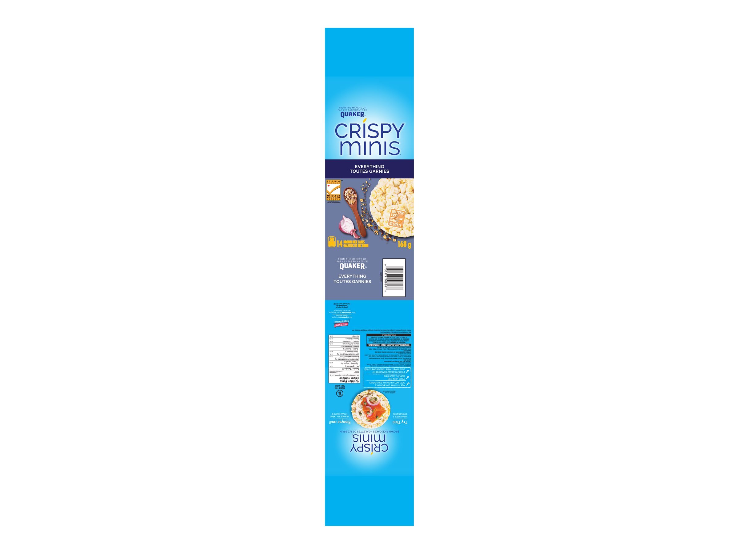 Quaker Crispy Minis Rice Cakes - Everything - 168g