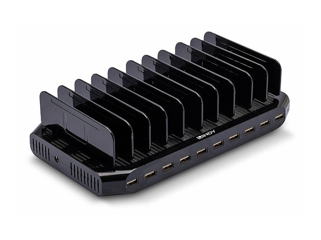 LINDY Station de Charge USB 10 ports, 96W