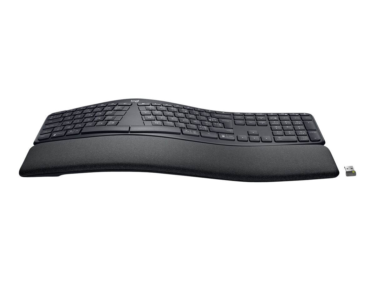 Logitech ERGO K860 Split Keyboard for Business - klávesnice - AZERTY - francouzská - grafit Vstupní zařízení