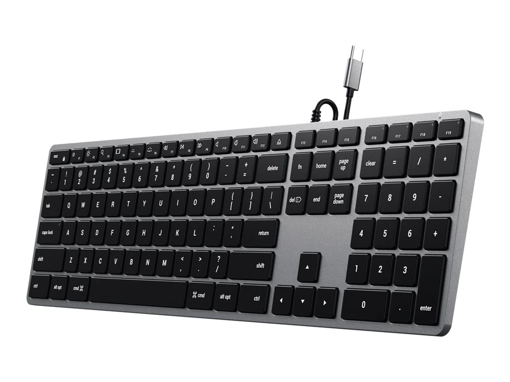 Satechi clavier filaire Slim aluminium Azerty USB-C - gris sidéral