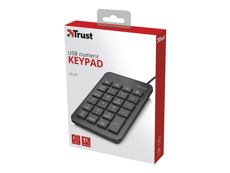 TRUST Pavé numérique filaire XALAS USB