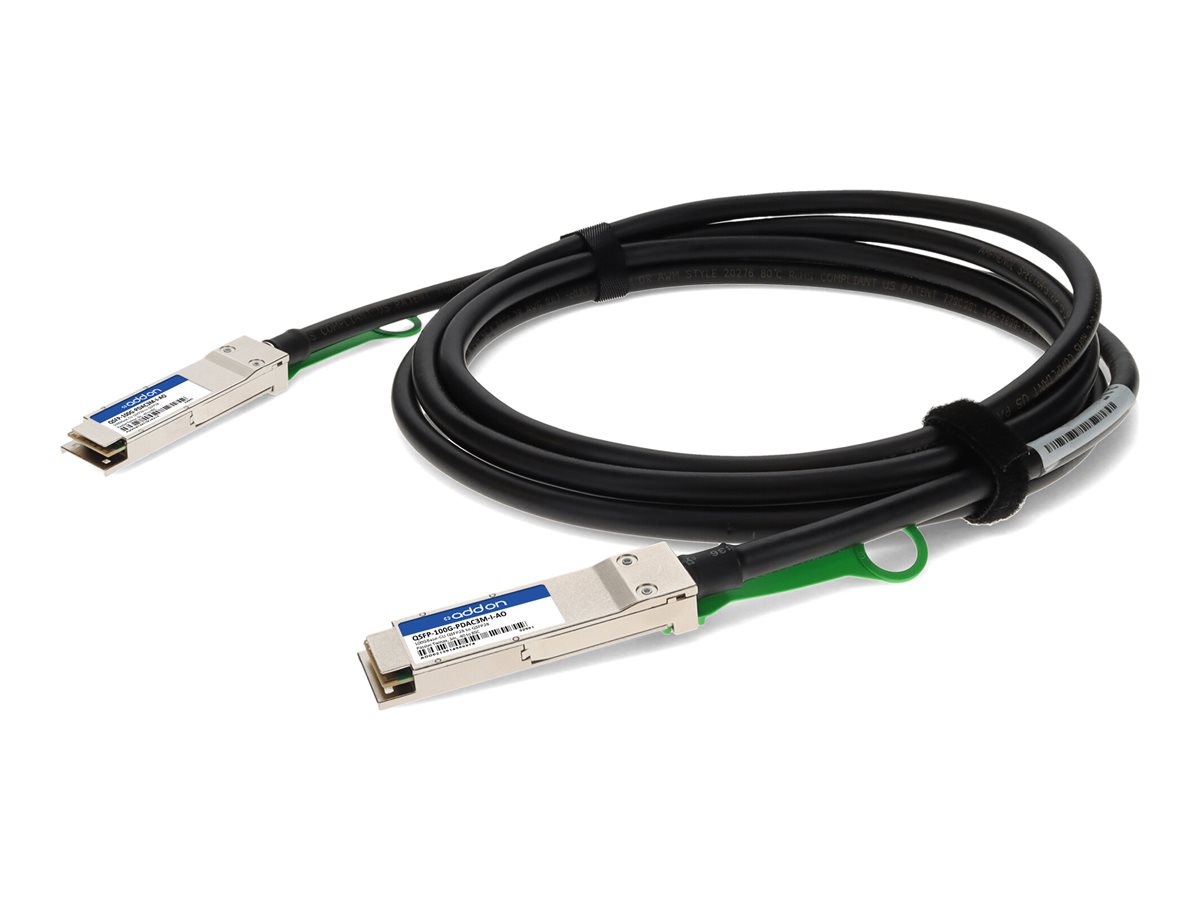MSA & TAA COMP DAC 3M100G-CU QSFP28 PASSIVE -40 TO 85C