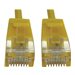 Eaton Tripp Lite Series Cat6a 10G Snagless Molded Slim UTP Ethernet Cable (RJ45 M/M), PoE, Yellow, 3 ft. (0.9 m)