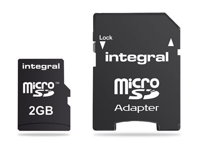 Integral - flash memory card - 2 GB - microSD
