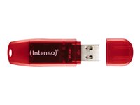 Intenso Rainbow Line 128GB USB 2.0 Rød Transparent