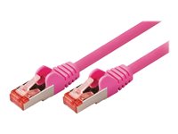 Nedis CAT 6 Kabel med afskærmning med folie og kobberfletning (SFTP 15m Netværkskabel Pink