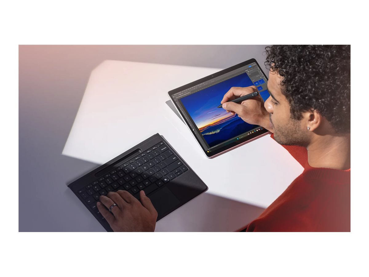 Microsoft Surface Pro Flex Keyboard - klávesnice - s touchpad, akcelerometr, zásobník pro nabíjení a skladování Surface Slim Pen 2 - černá Vstupní zařízení – foto 6